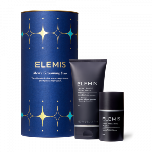 Elemis Mens Grooming Duo Christmas Gift Set containing Deep Cleanse Facial Wash and Daily Moisture Boost